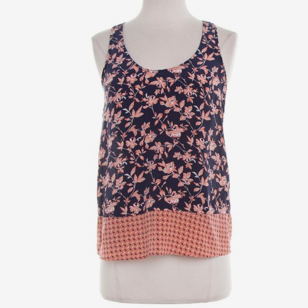 Joie Floral 100% Silk Blouse